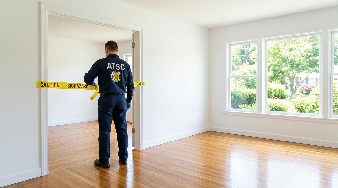 Certified biohazard cleanup crew performing Trauma Scene Cleanup in North Hollywood